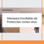 MAMPARA ENROLLABLE DE PROTECCIÓN CONTRA VIRUS. - Dekore
